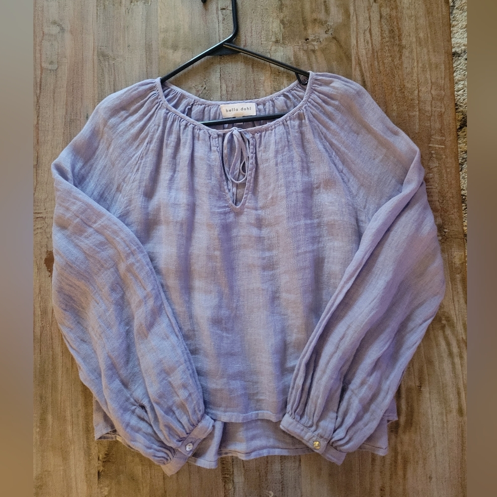 Bella Dahl Lavender Long Sleeve Blouse